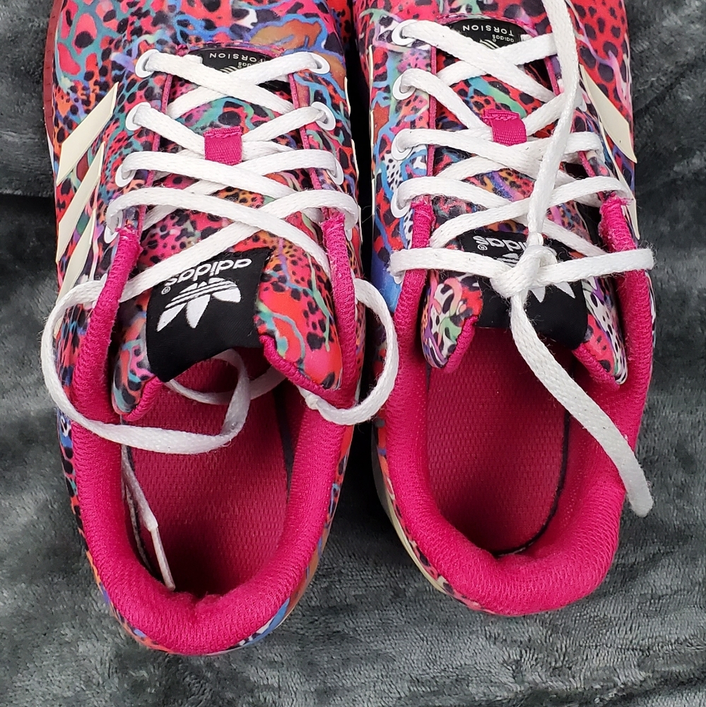 Adidas ZX Flux Torcion Pink multicolor Size 6 - Picture 5 of 13